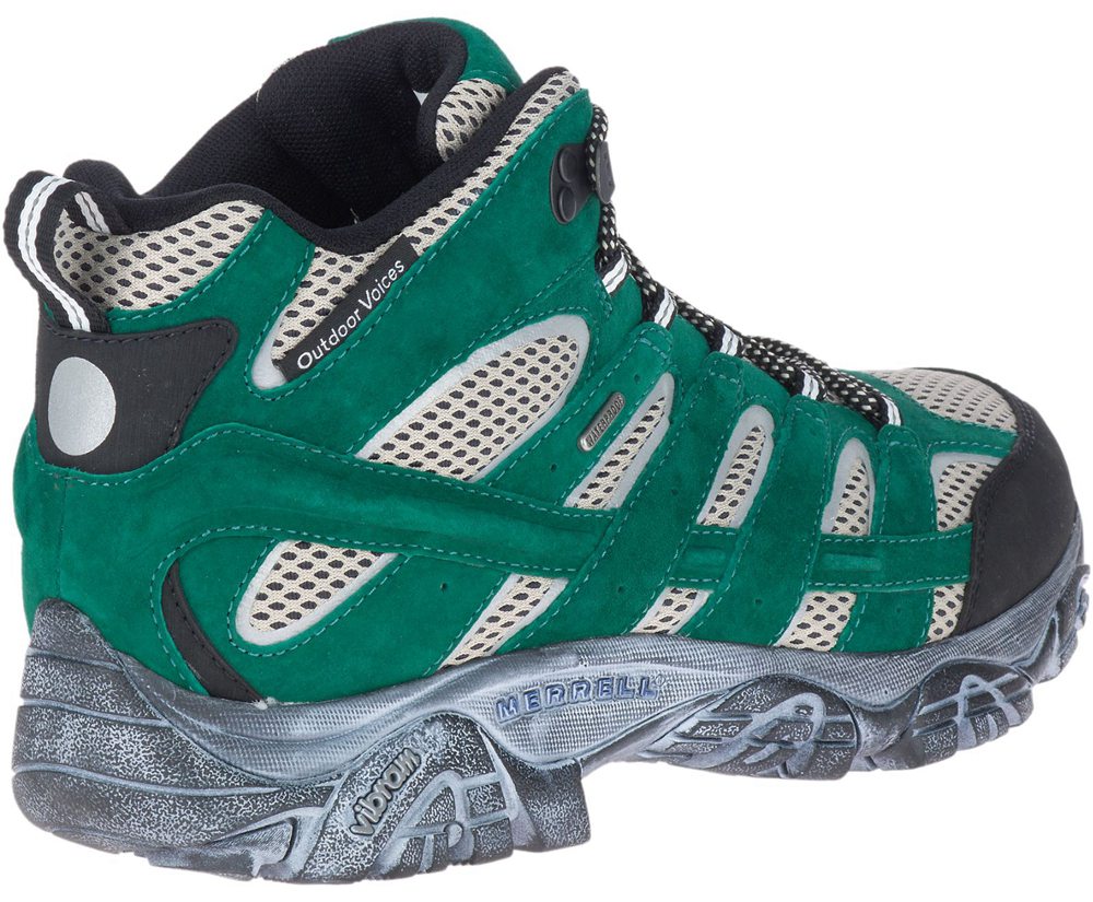 Merrell Hiking Boots Green - Moab 2 Mid Waterproof X Outdoor Voices - Mens 68MCASFEX